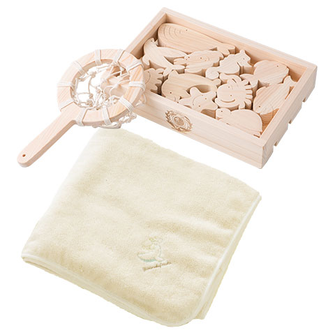 おふろでちゃぷちゃぷ＋おくるみ（ブランケット）