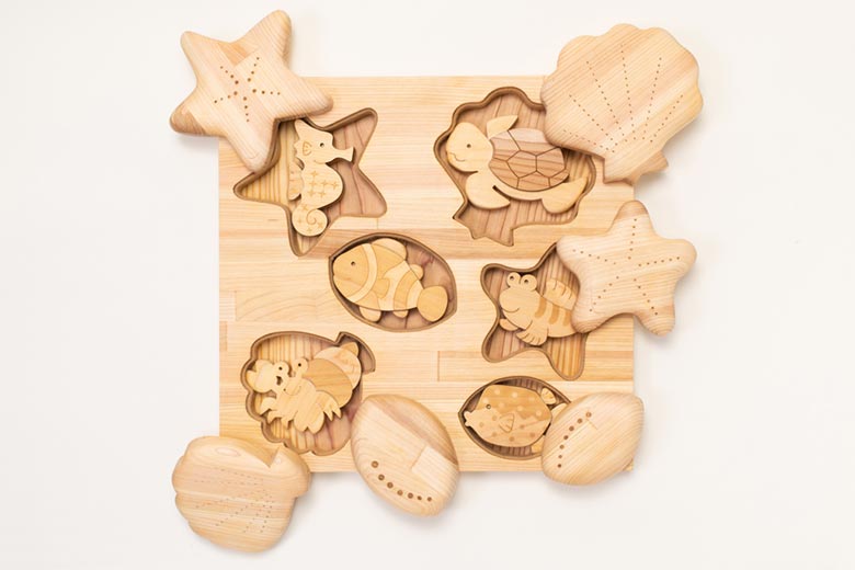 かくれんぼパズル うみべ