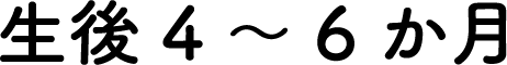 生後4~6か月