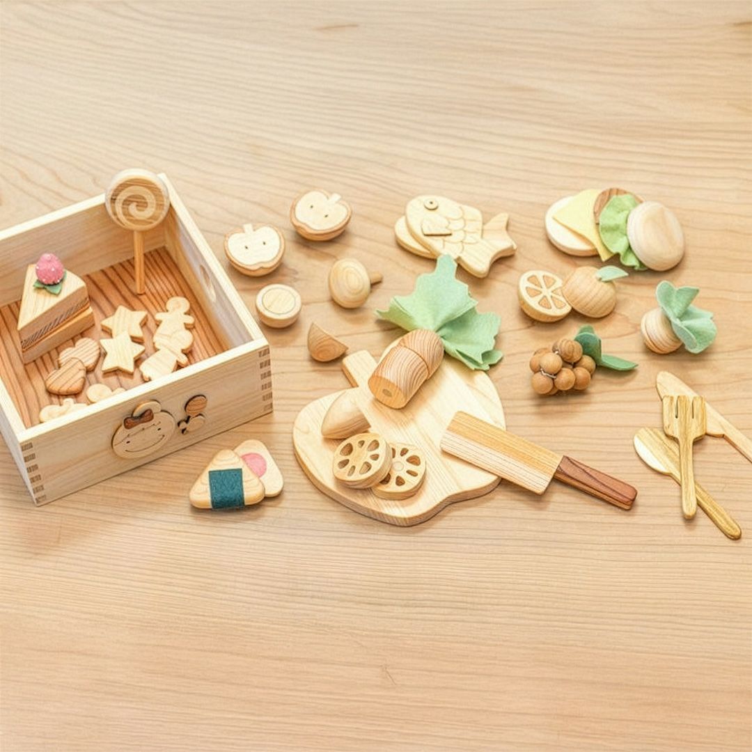 ままごとセット 出産祝いに木のおもちゃ