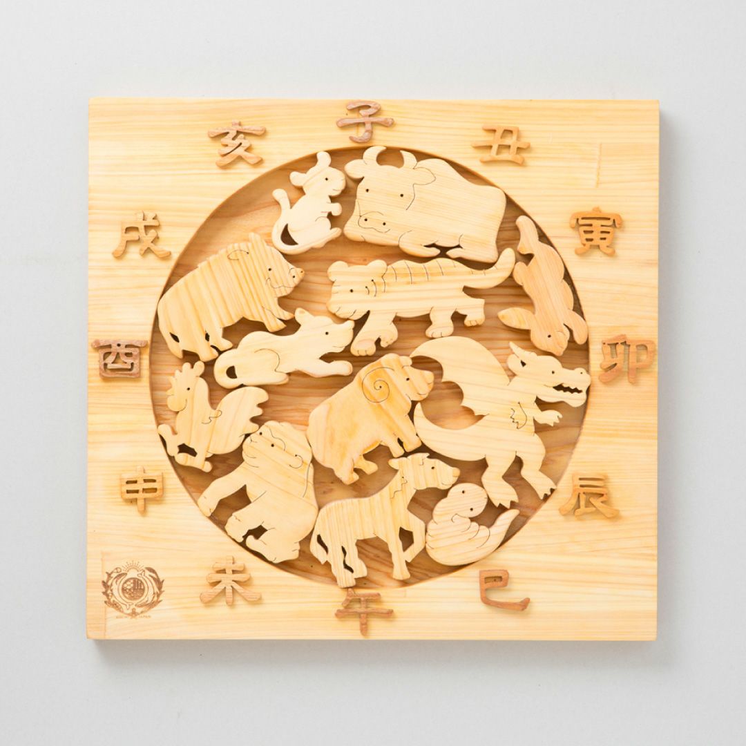 十二支パズル 出産祝いに木のおもちゃ